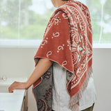 Bandana Cotton Pile Blanket - Red