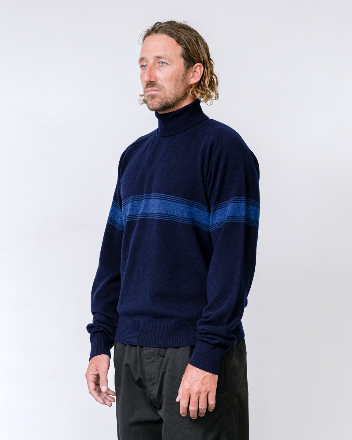 Ombre Stripe High Neck - AnonymousIsm