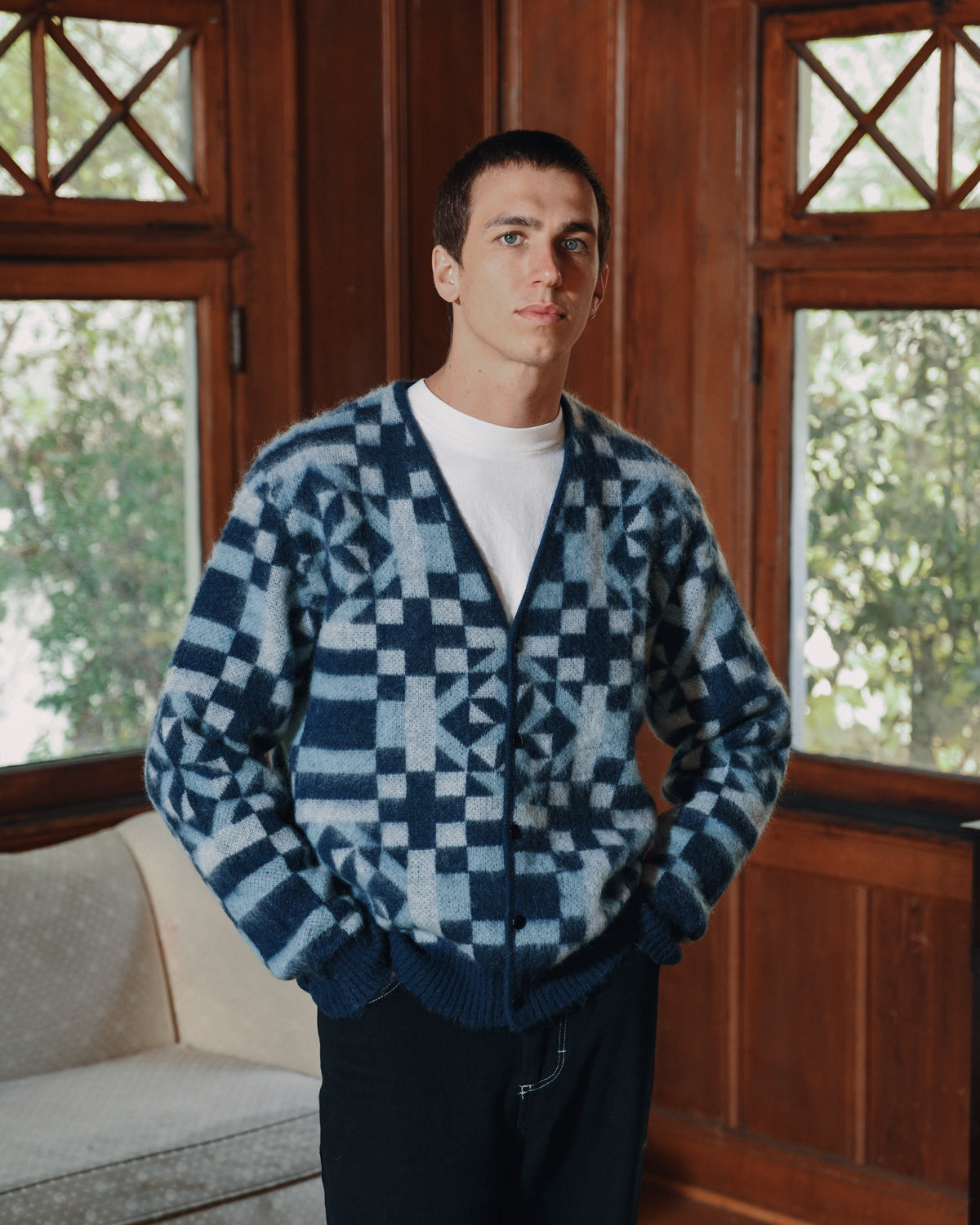 Vintage quilt mohair cardigan - AnonymousIsm